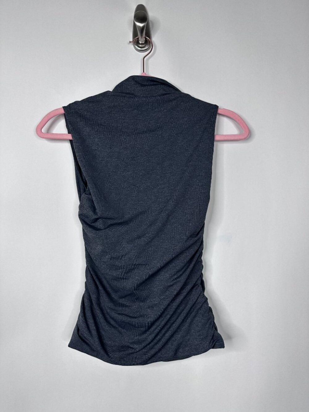 Aritzia Contour Flourish Top Ruched Squareneck Second-skin Tank Top #A1847 - Picture 3 of 7